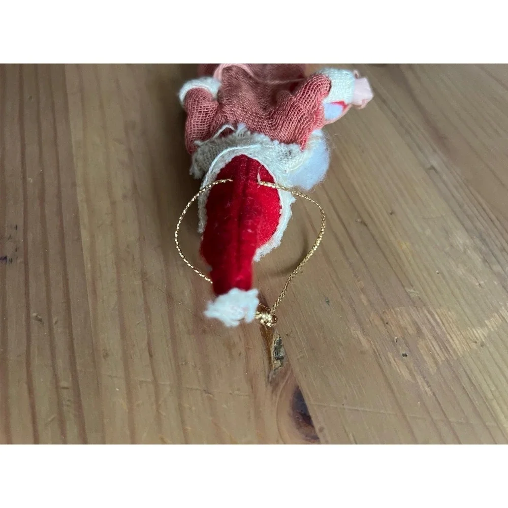 Handmade Vintage Whimsical Santa Claus Christmas Ornament 7